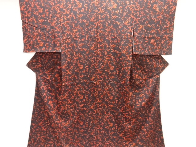 JAPANESE KIMONO / ANTIQUE KIMONO / SILK / KINSHA / CHARACTERS